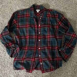 Jcrew boyfriend fit flannel - worn once